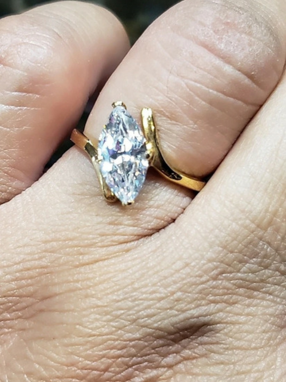 Gold Tone Statement Ring